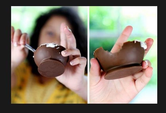 Як зробити шоколадні стаканчики для морозива (7 фото)