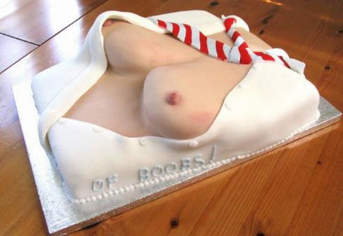 Класні тортики у вигляді жіночих грудей (73 фото) НЮ!