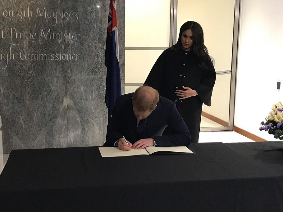 Принц Гарри и Меган Маркл посетили Высшую комиссию Новой Зеландии meghan markle