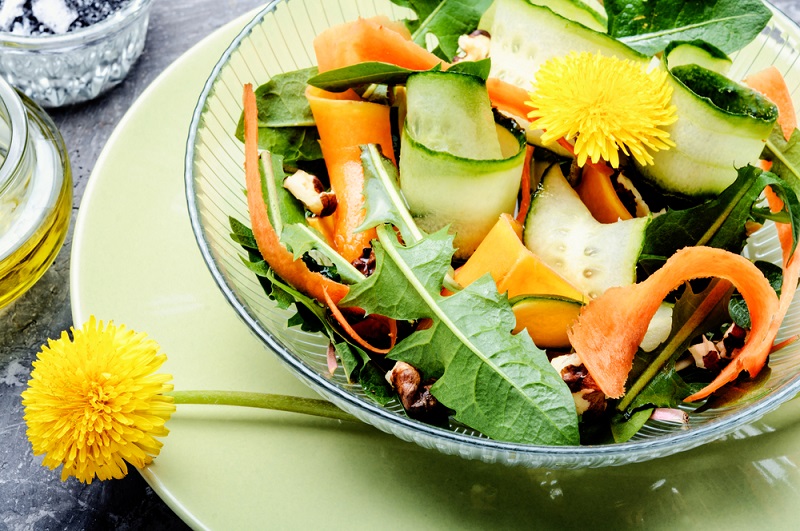 Руководство по приготовлению салатов из листьев одуванчика Кулинария