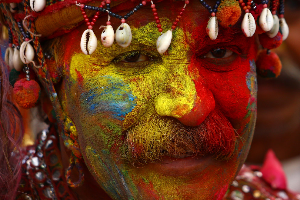 Фестиваль красок Холи 2019 индия