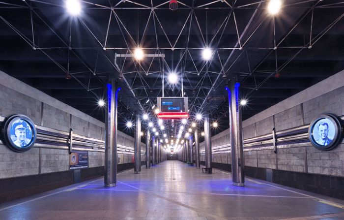 Космічна станція метро в Новосибірську (19 фото)