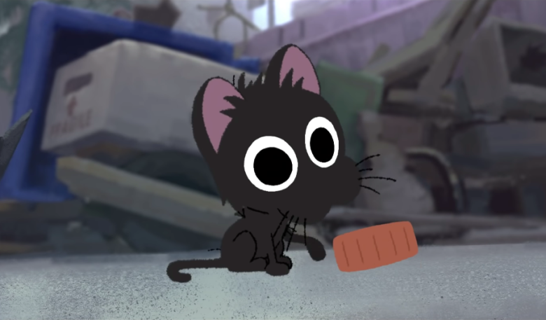 Студия Pixar показала мультик о дружбе бездомного котёнка с питбулем. Это трогает до слез! животные
