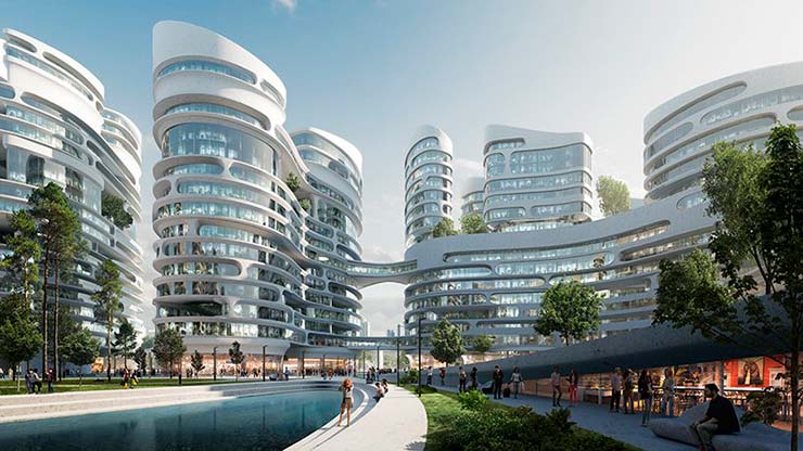 Бюро Zaha Hadid Architects построит новый урбанистический район на 460 Га в Москве архитектура, Архитектура